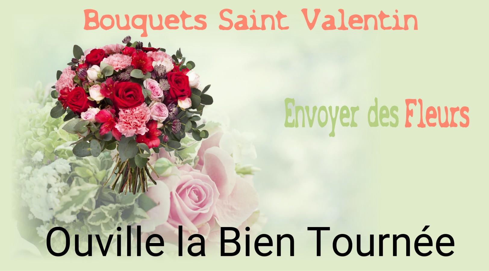 Roses de Saint-Valentin livrées à Ouville-la-Bien-Tournée